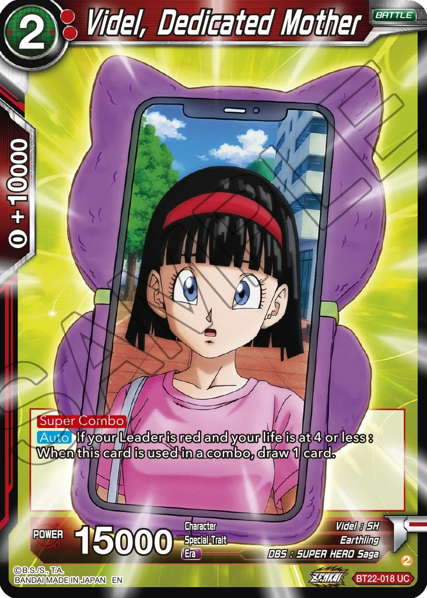 Videl, Dedicated Mother 「BT22-018」「EN」