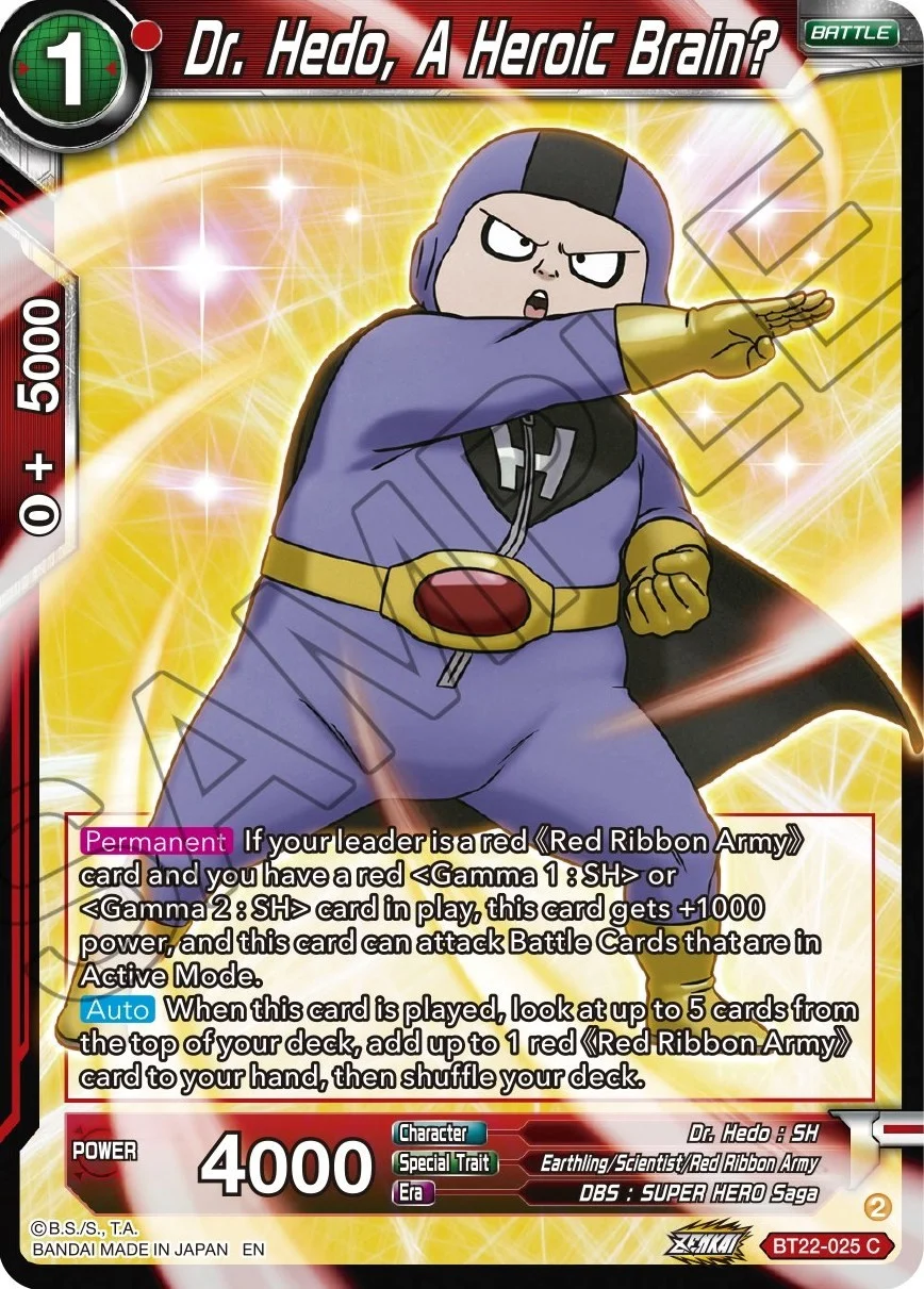 Dr. Hedo, A Heroic Brain? 「BT22-025」「EN」