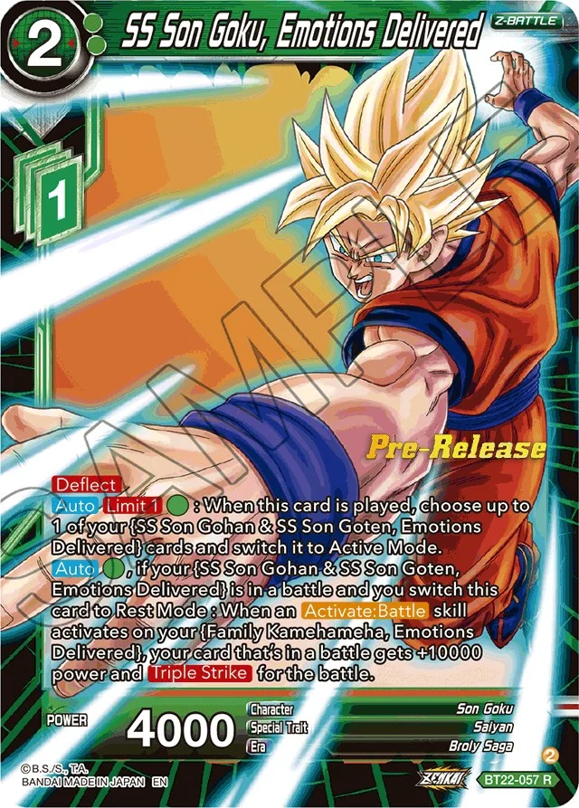 SS Son Goku, Emotions Delivered 「BT22-057」「EN」