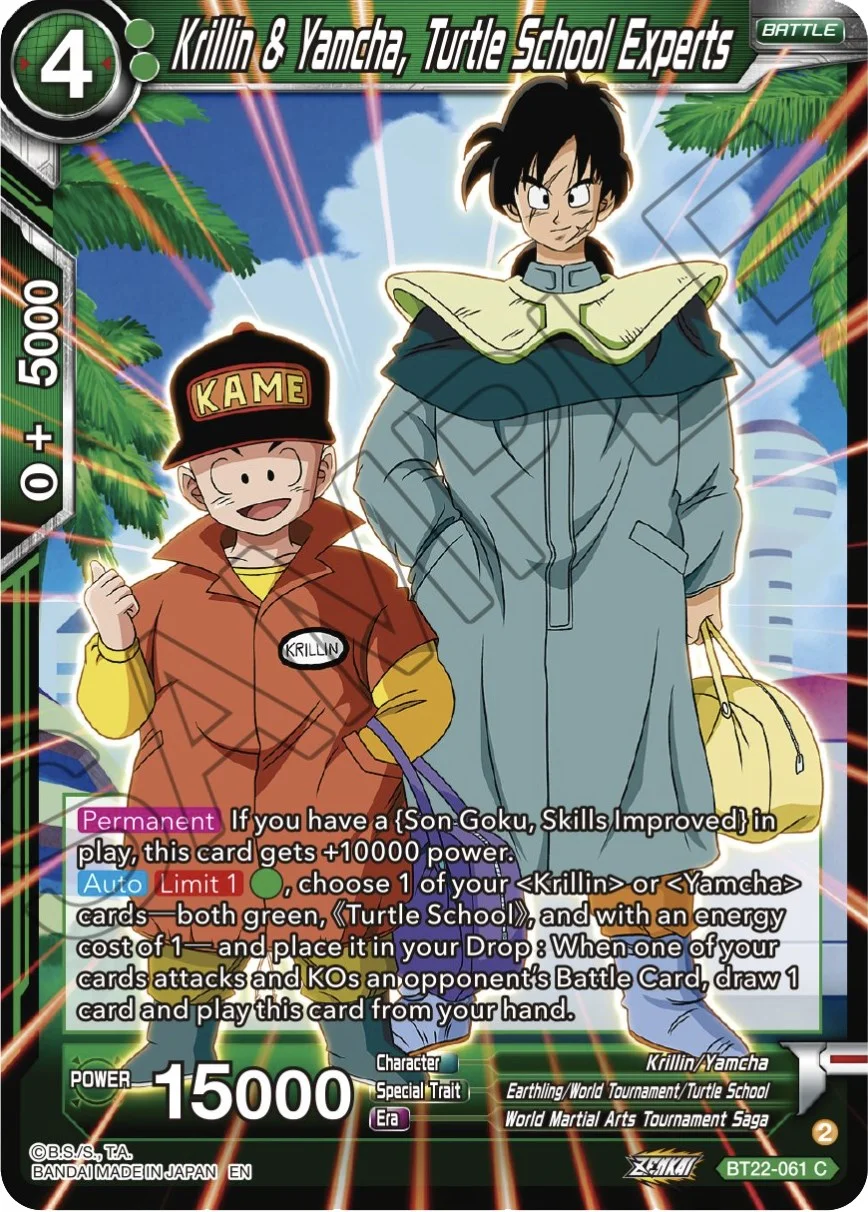 Krillin & Yamcha, Turtle School Experts 「BT22-061」「EN」