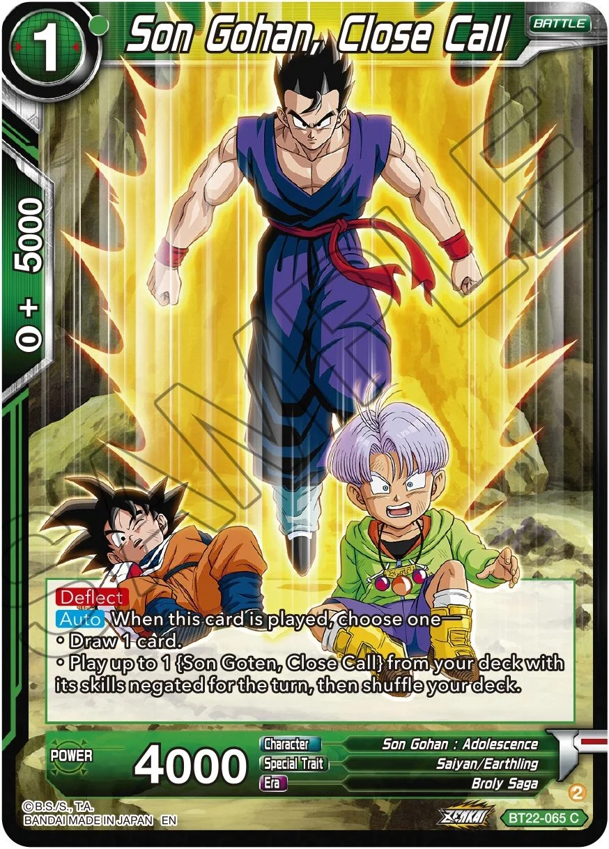 Son Gohan, Close Call 「BT22-065」「EN」