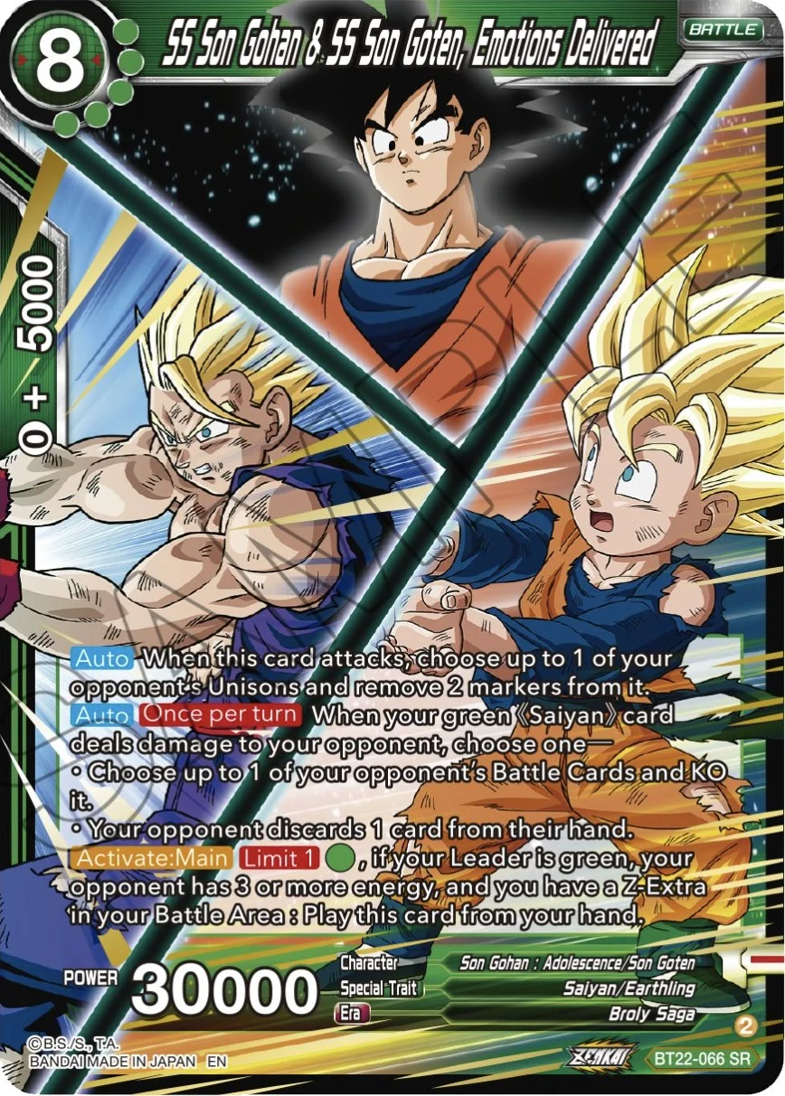 SS Son Gohan & SS Son Goten, Emotions Delivered 「BT22-066_SPR」「EN」