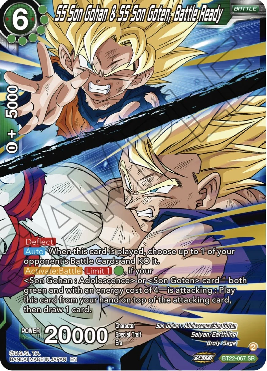 SS Son Gohan & SS Son Goten, Battle Ready 「BT22-067_SPR」「EN」