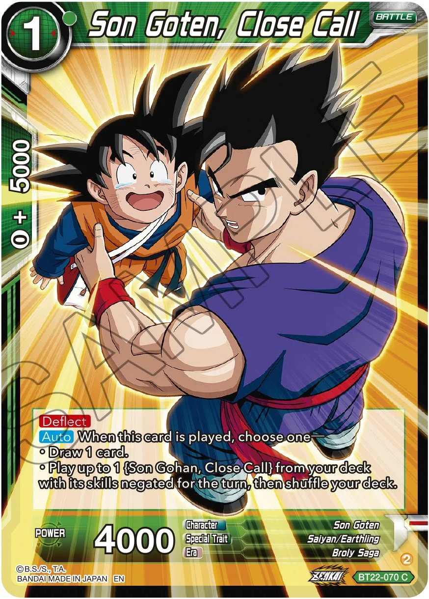 Son Goten, Close Call 「BT22-070」「EN」
