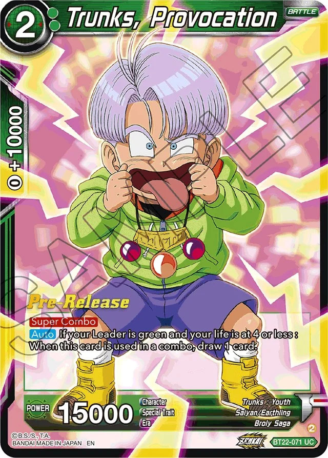 Trunks, Provocation 「BT22-071」「EN」