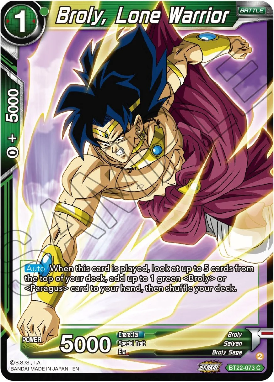 Broly, Lone Warrior 「BT22-073」「EN」