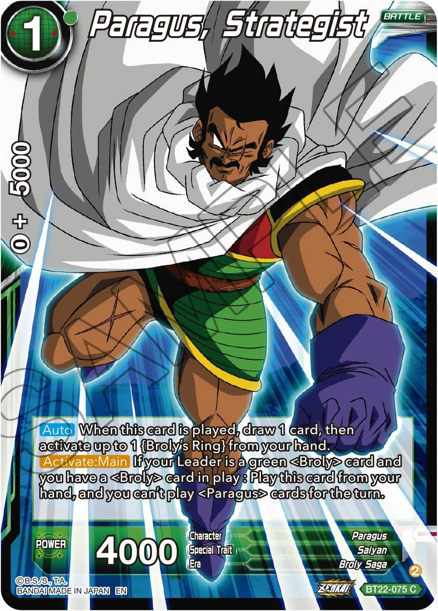 Paragus, Strategist 「BT22-075」「EN」