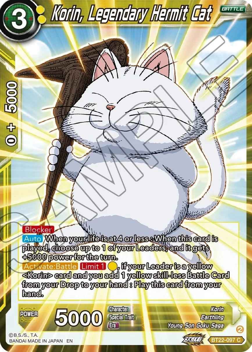 Korin, Legendary Hermit Cat 「BT22-097」「EN」