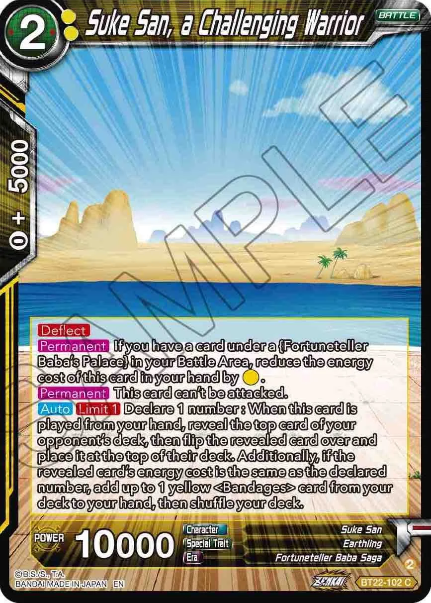 Suke San, a Challenging Warrior 「BT22-102」「EN」