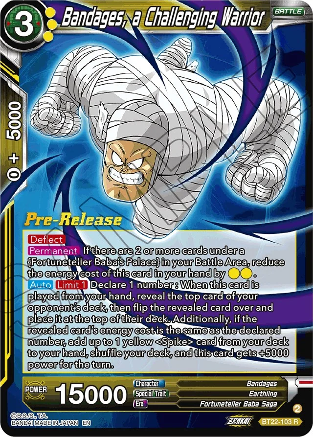 Bandages, a Challenging Warrior 「BT22-103」「EN」
