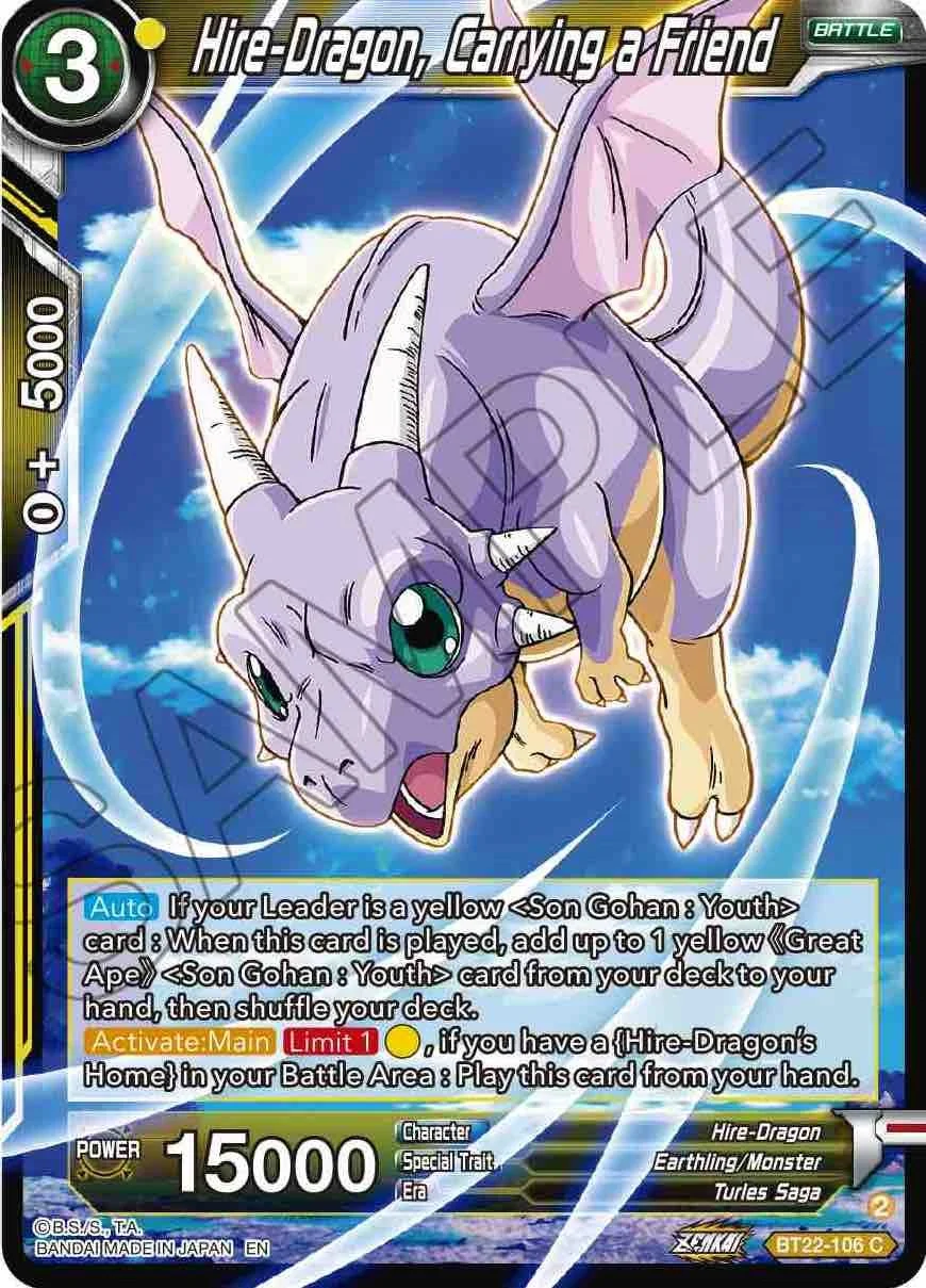 Hire-Dragon, Carrying a Friend 「BT22-106」「EN」