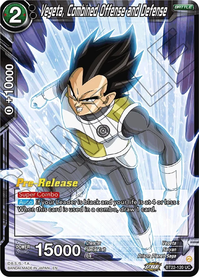 Vegeta, Combined Offense and Defense 「BT22-120」「EN」