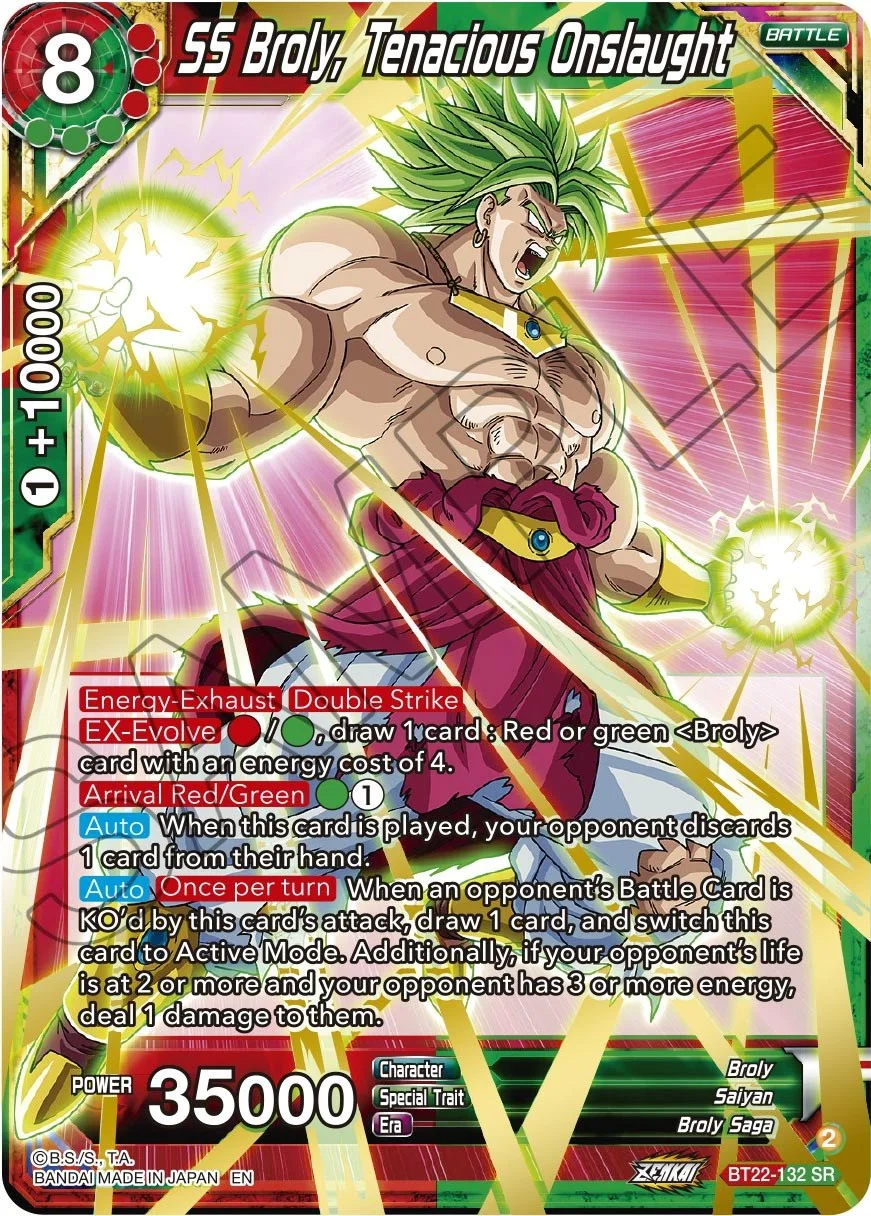 SS Broly, Tenacious Onslaught 「BT22-132」「EN」