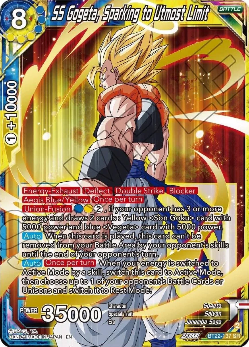 SS Gogeta, Sparking to Utmost Limit 「BT22-137_SPR」「EN」