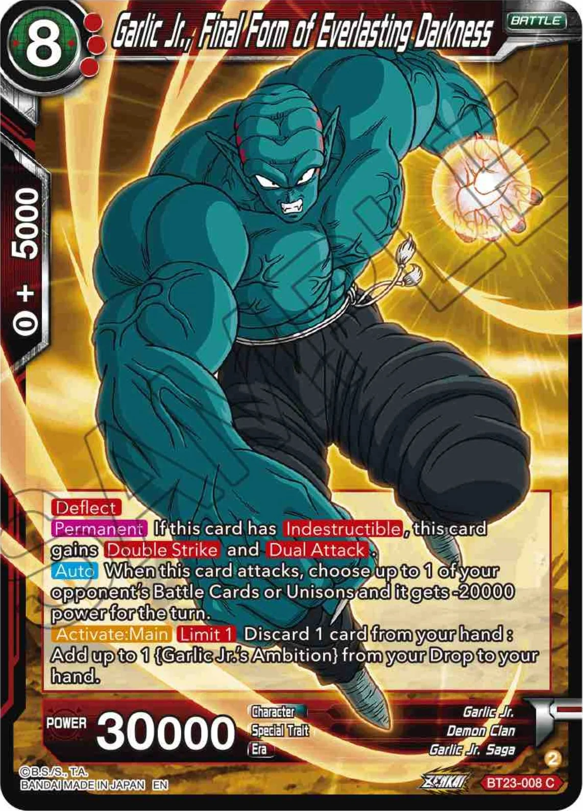 Garlic Jr., Final Form of Everlasting Darkness 「BT23-008」「EN」
