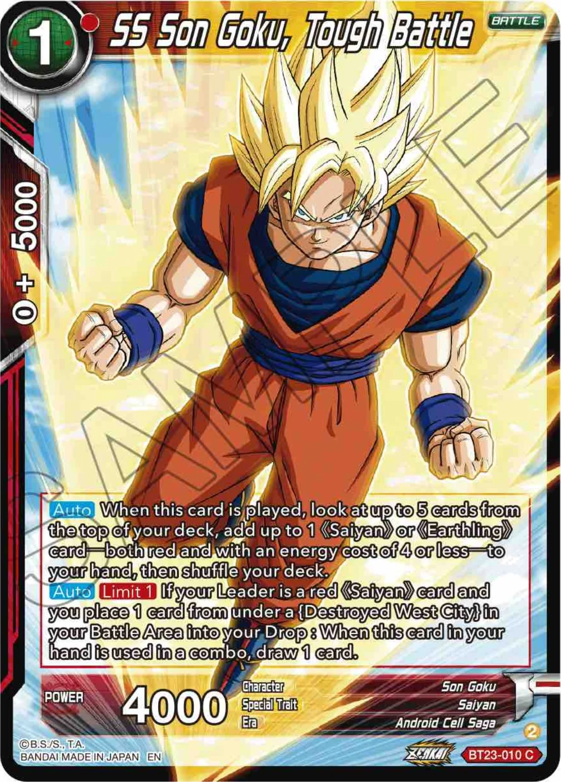 SS Son Goku, Tough Battle 「BT23-010」「EN」
