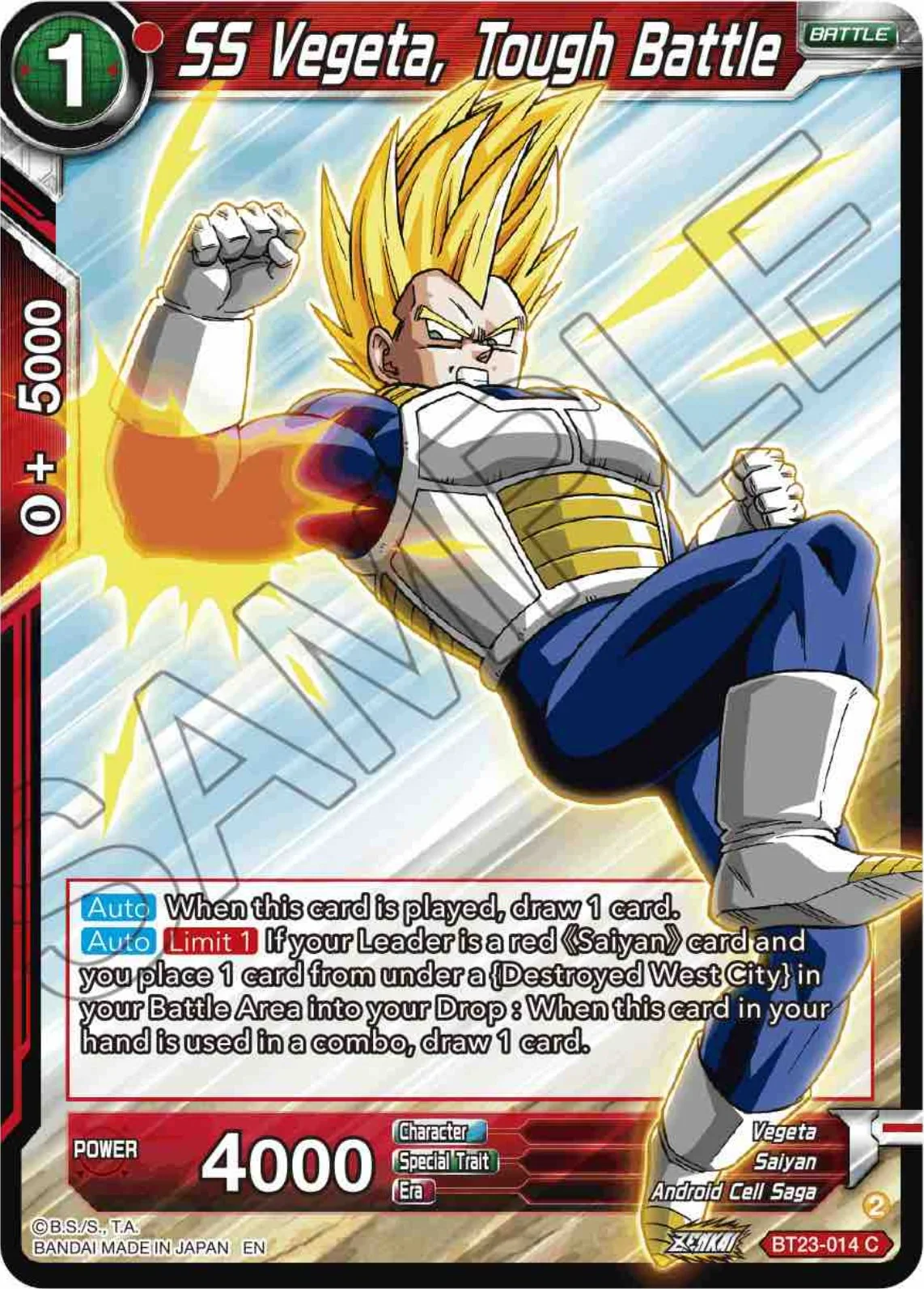 SS Vegeta, Tough Battle 「BT23-014」「EN」
