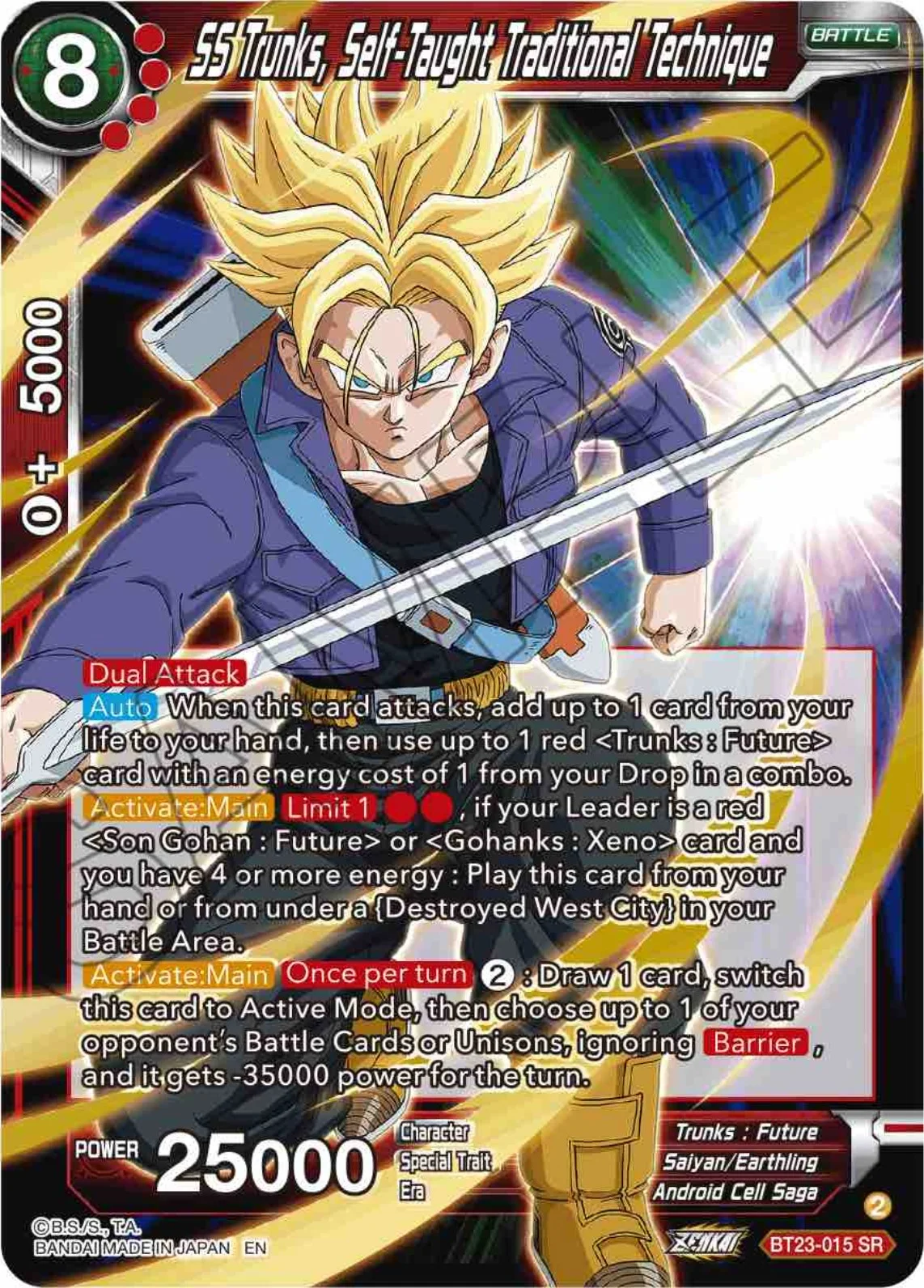 SS Trunks, Self-Taught Traditional Technique 「BT23-015_PR」「EN」