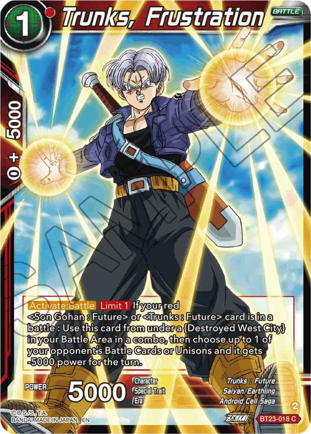 Trunks, Frustration 「BT23-018」「EN」