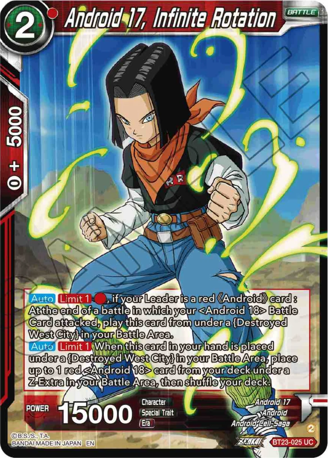 Android 17, Infinite Rotation 「BT23-025」「EN」