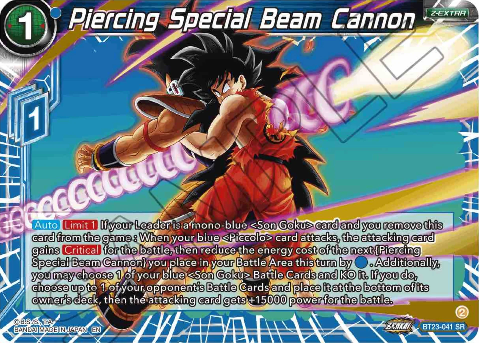 Piercing Special Beam Cannon 「BT23-041」「EN」