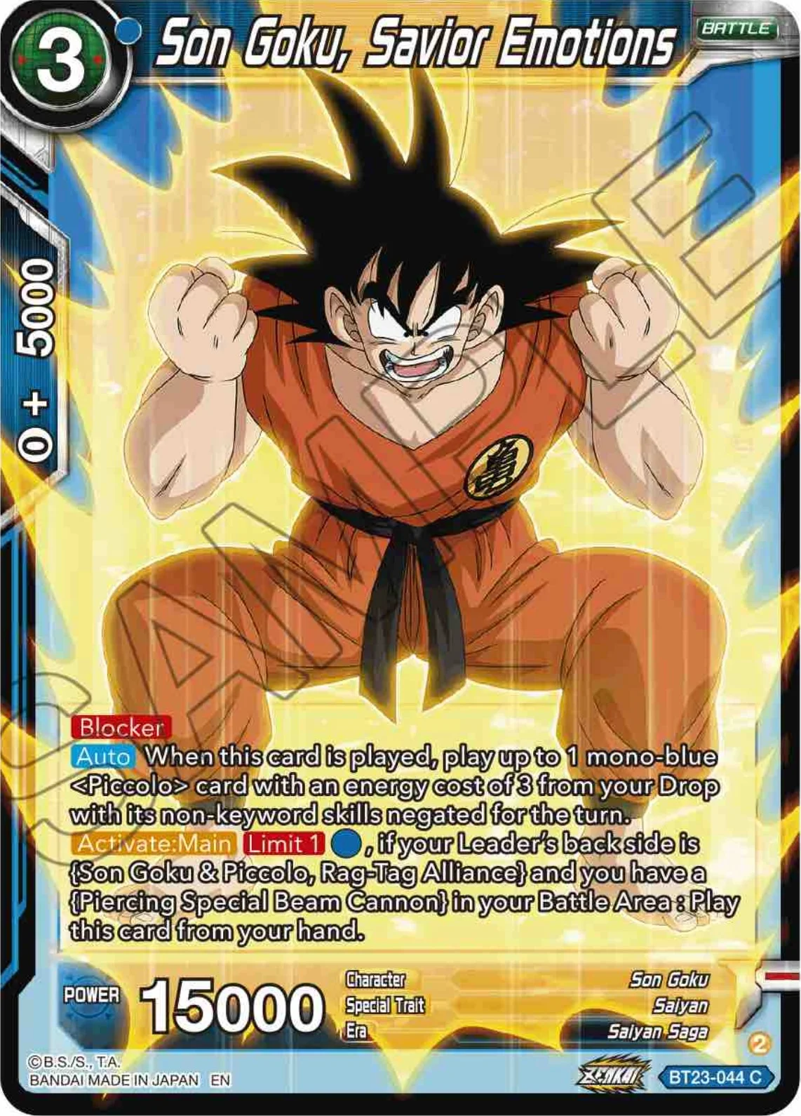 Son Goku, Savior Emotions 「BT23-044」「EN」