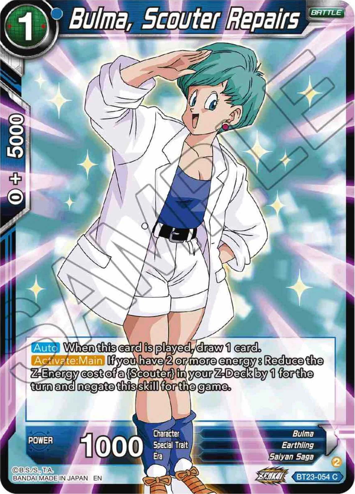 Bulma, Scouter Repairs 「BT23-054」「EN」