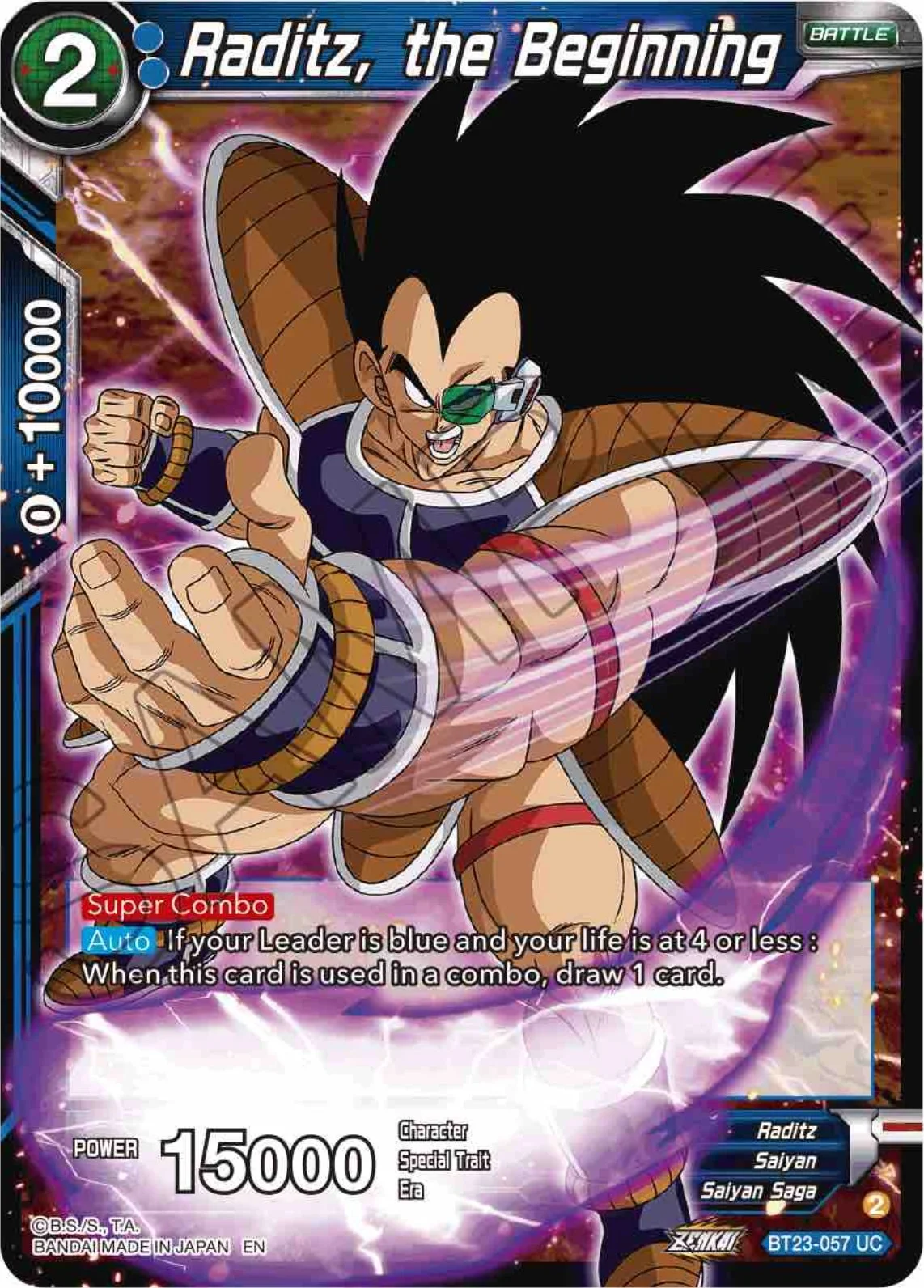 Raditz, the Beginning 「BT23-057」「EN」