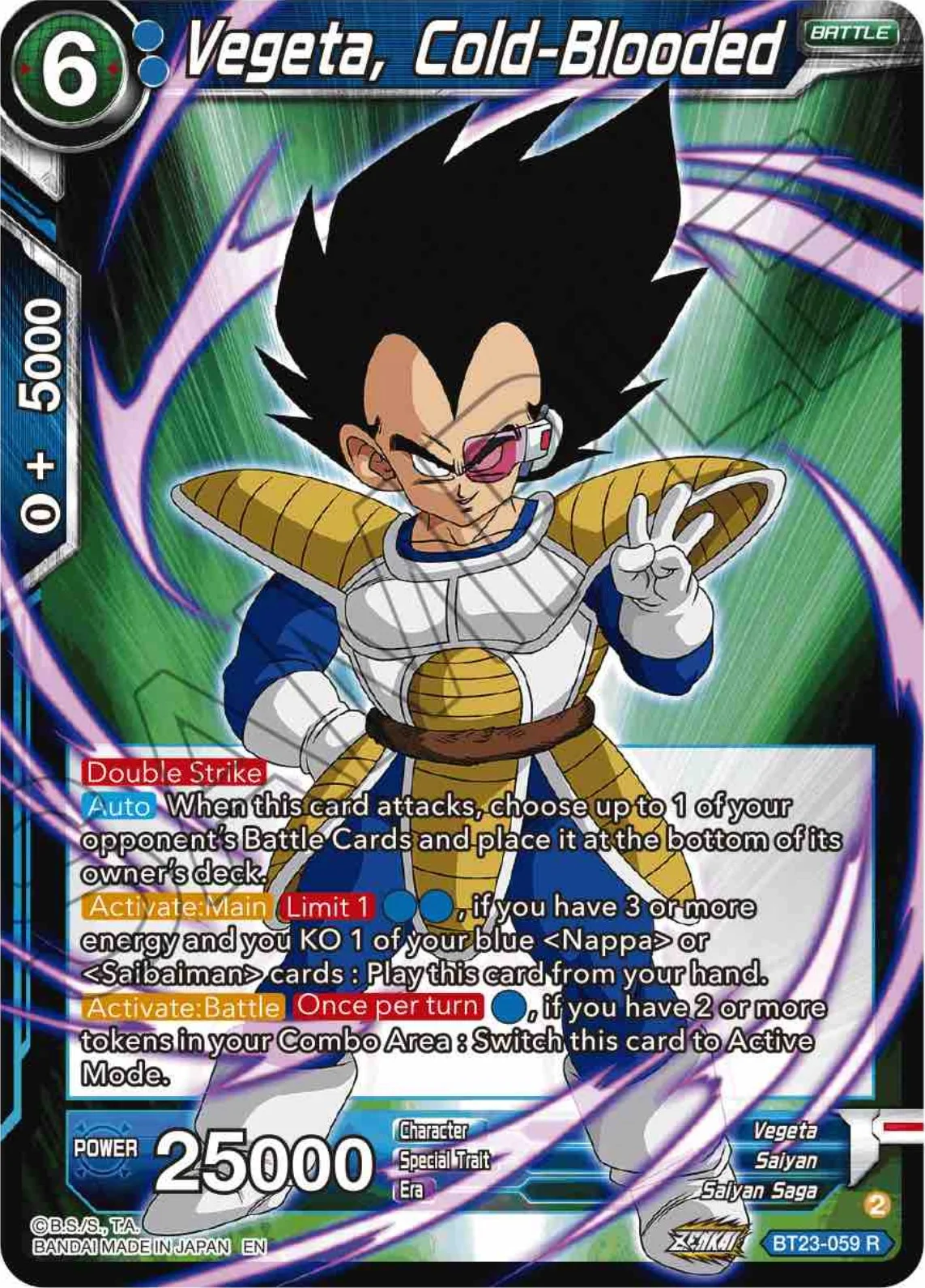 Vegeta, Cold-Blooded 「BT23-059」「EN」