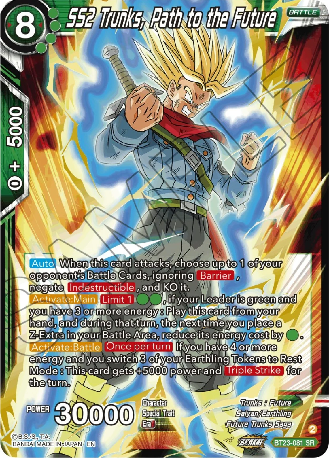 SS2 Trunks, Path to the Future 「BT23-081_PR」「EN」