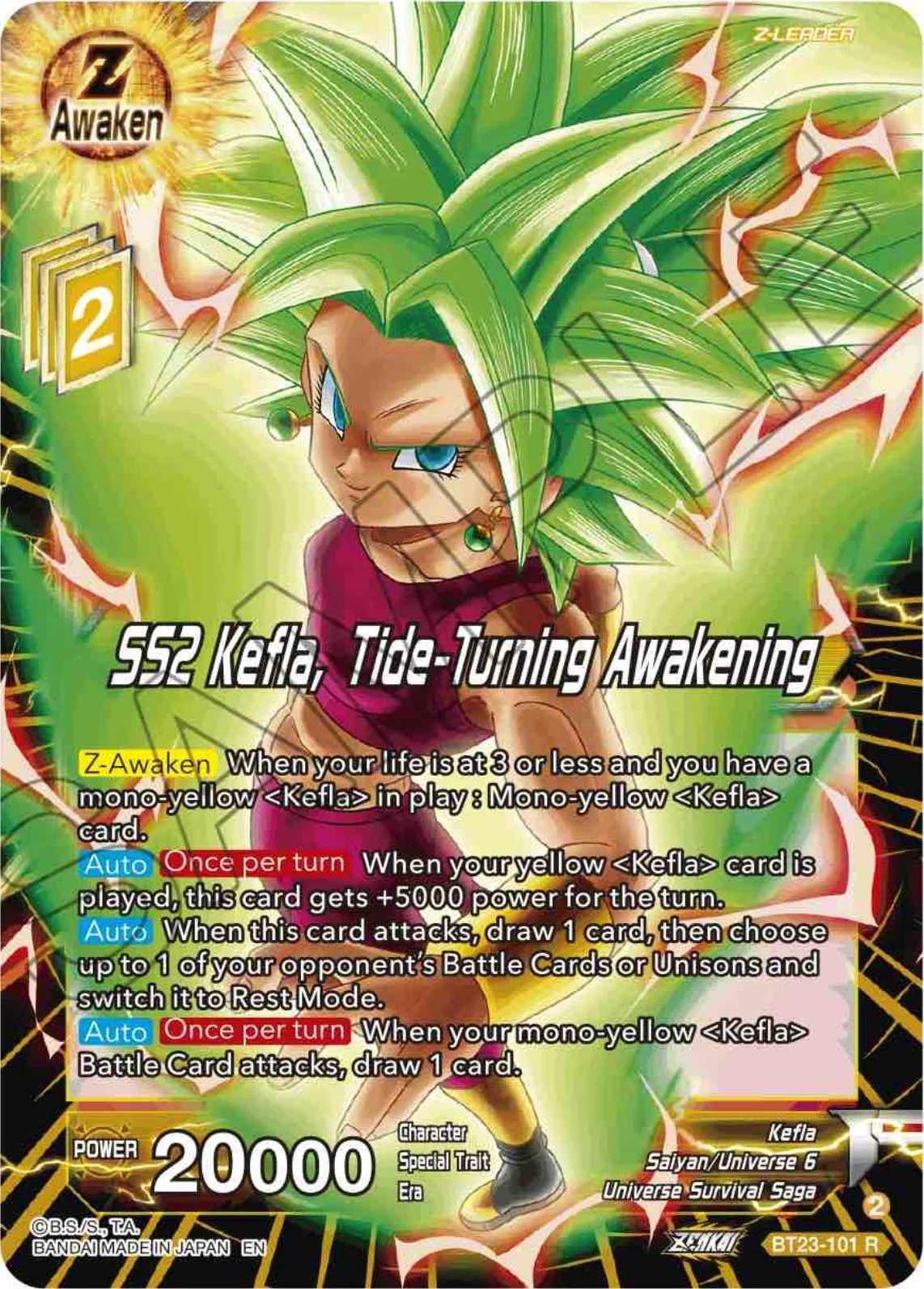 SS2 Kefla, Tide-Turning Awakening 「BT23-101」「EN」