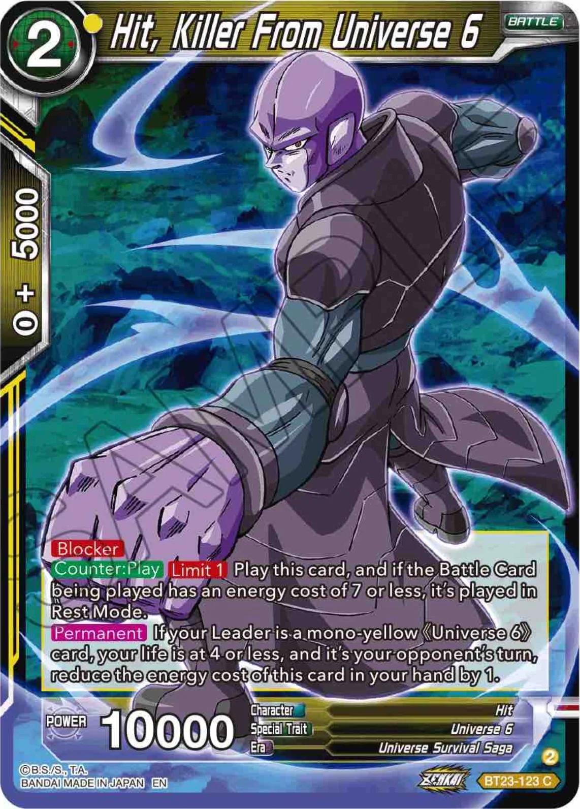 Hit, Killer From Universe 6 「BT23-123」「EN」
