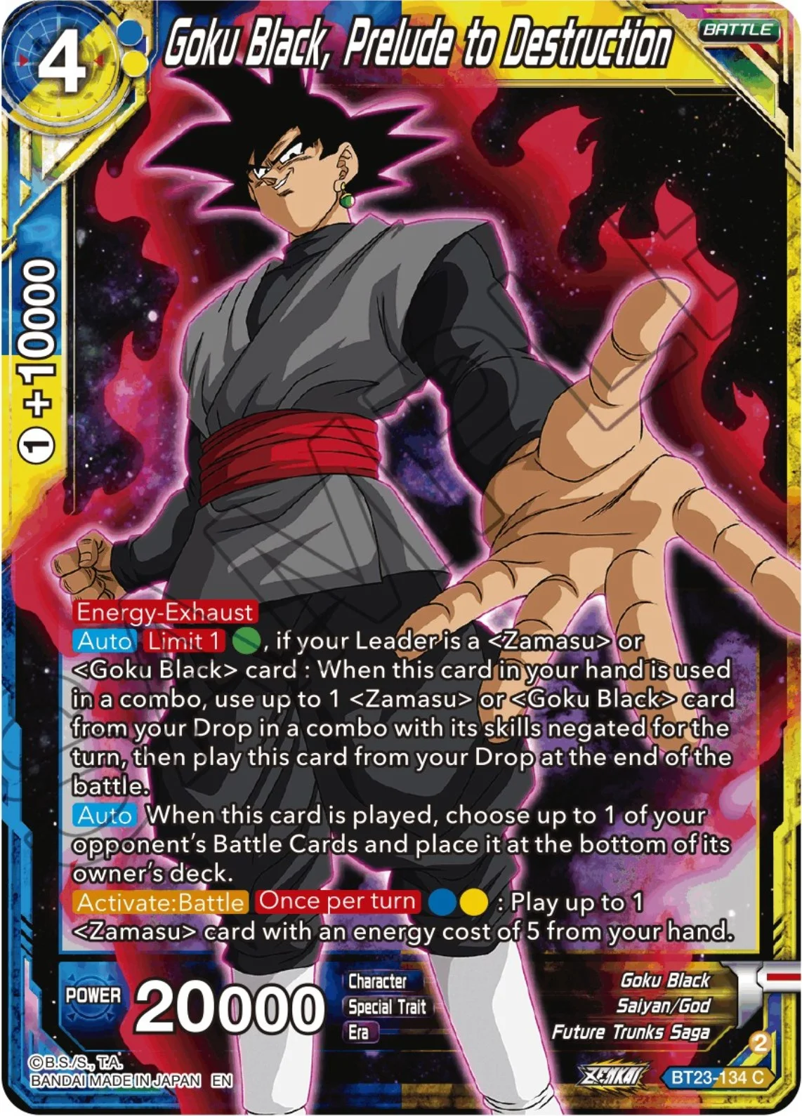 Goku Black, Prelude to Destruction 「BT23-134」「EN」