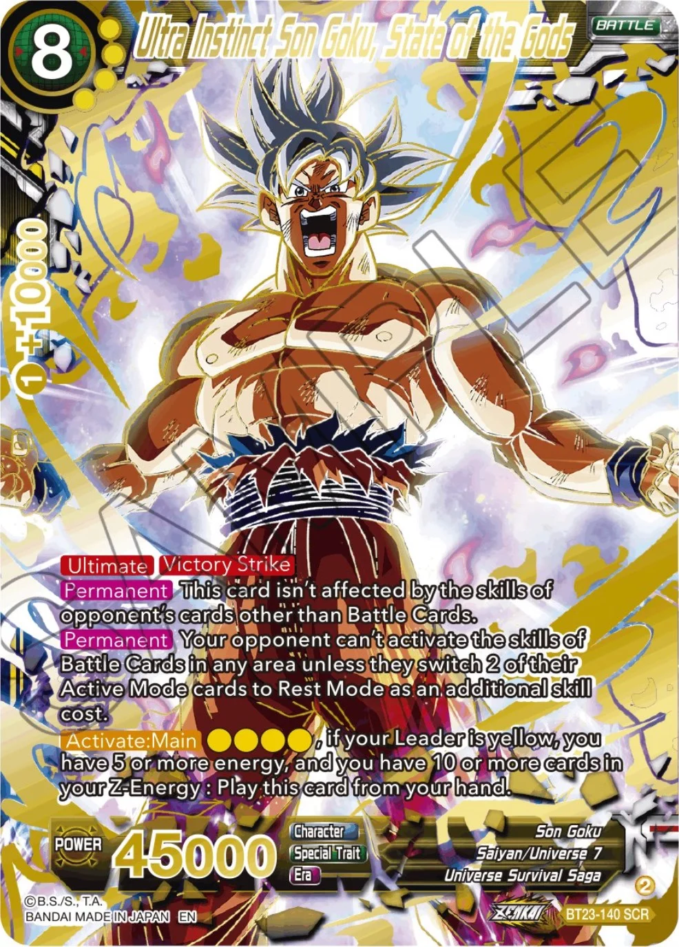 Ultra Instinct Son Goku, State of the Gods 「BT23-140」「EN」