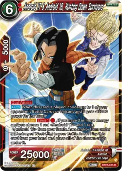 Android 17 & Android 18, Hunting Down Survivors #BT23-023 · Dragon Ball Super: Masters