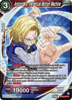 Android 18, Perpetual Motion Machine #BT23-027 · Dragon Ball Super: Masters