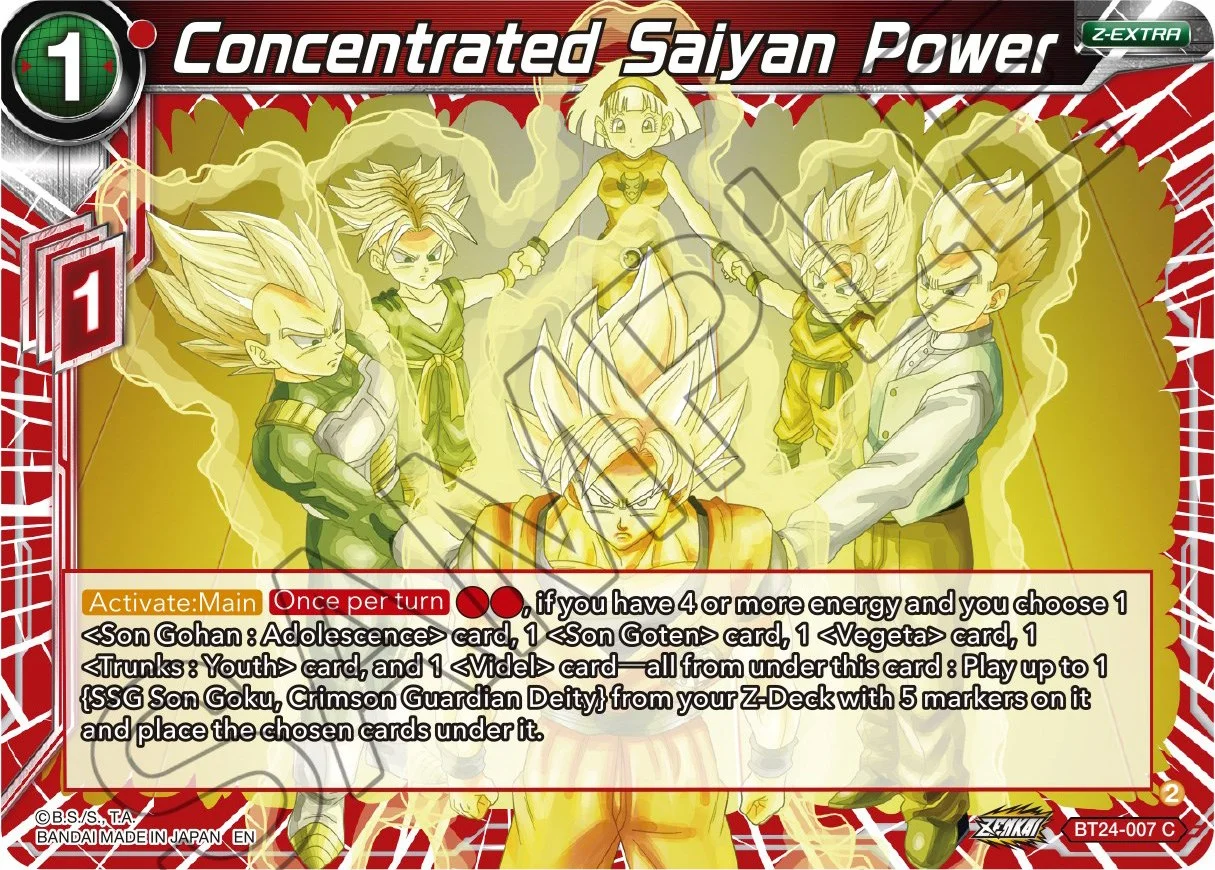 Concentrated Saiyan Power 「BT24-007_PR」「EN」