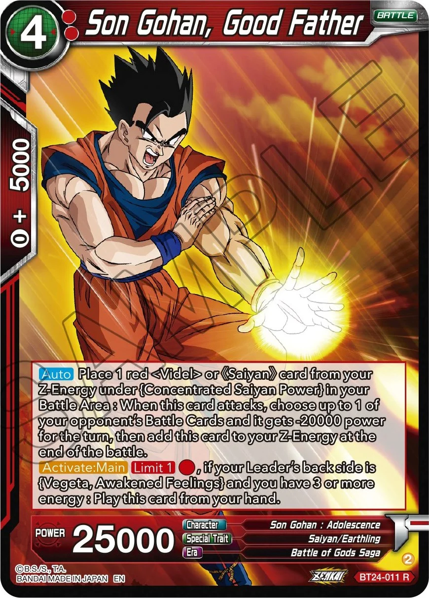 Son Gohan, Good Father 「BT24-011_PR」「EN」