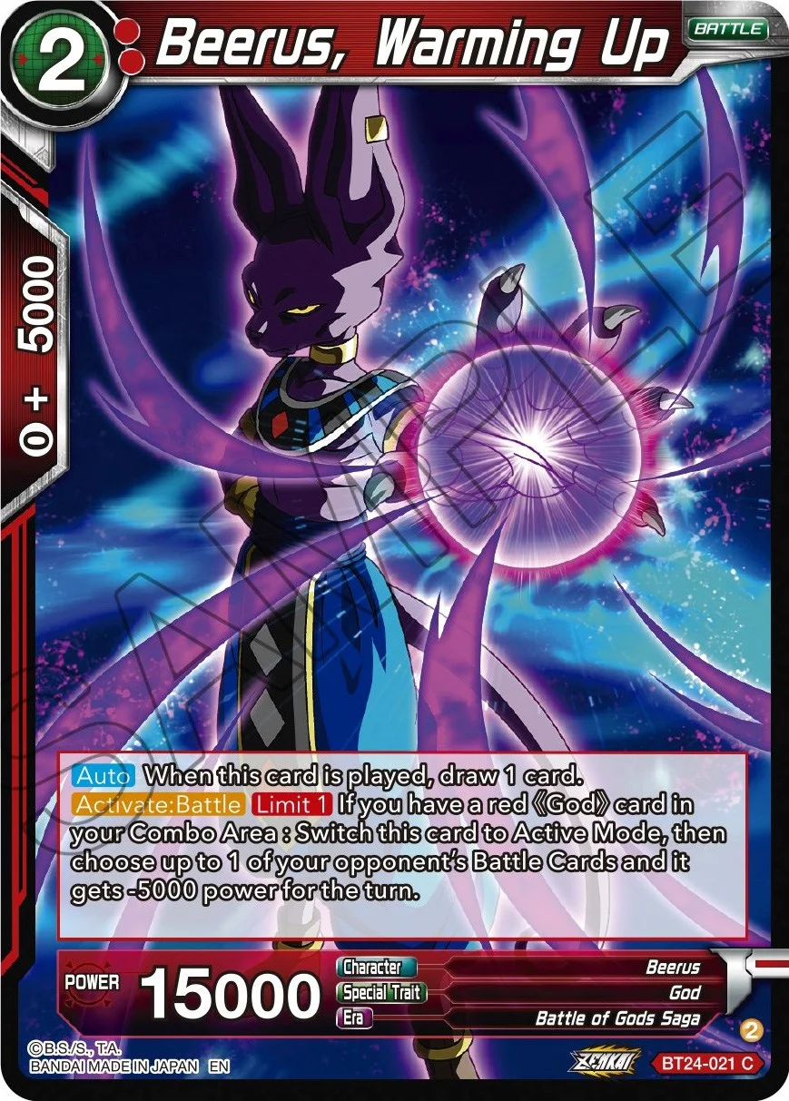 Beerus, Warming Up 「BT24-021」「EN」