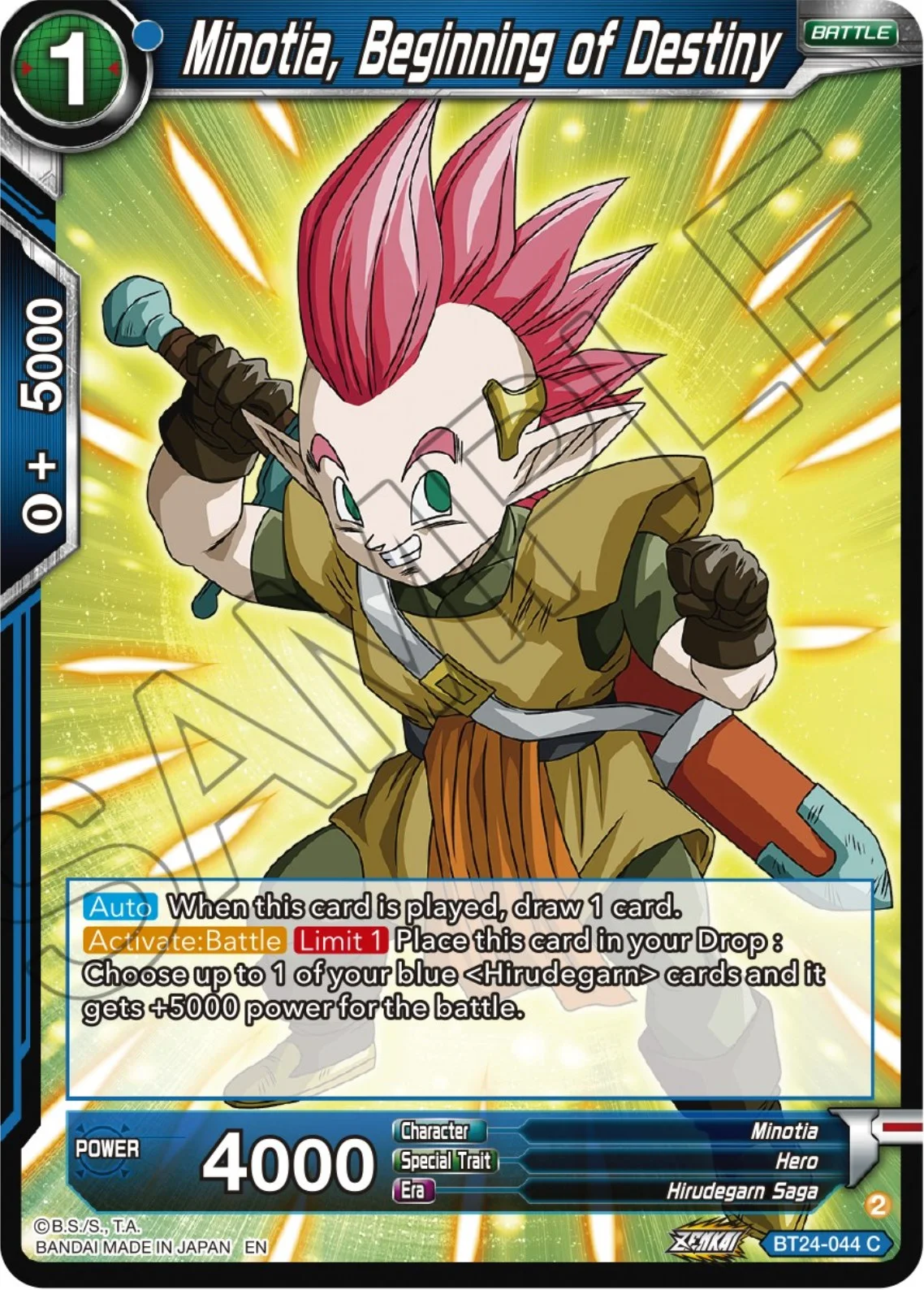 Minotia, Beginning of Destiny 「BT24-044」「EN」