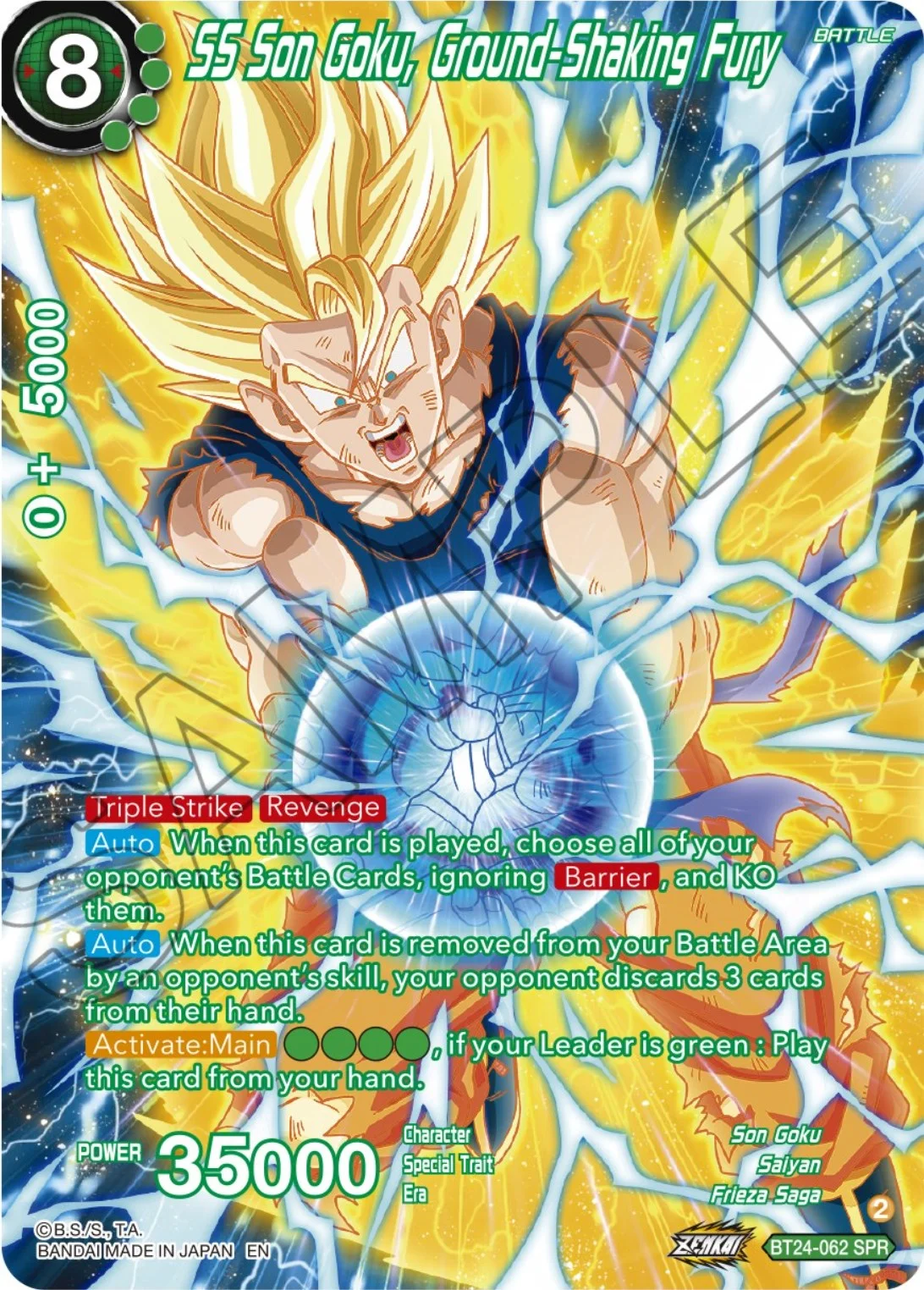 SS Son Goku, Ground-Shaking Fury 「BT24-062_SPR」「EN」