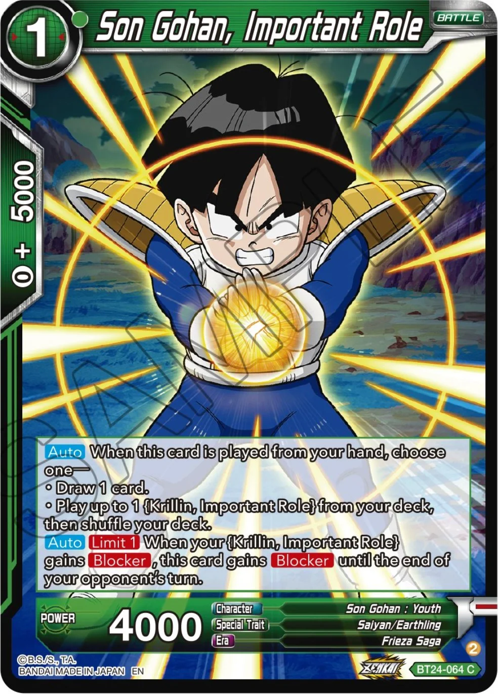 Son Gohan, Important Role 「BT24-064」「EN」