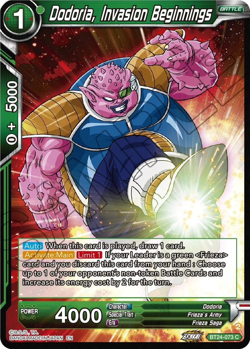 Dodoria, Invasion Beginnings 「BT24-073」「EN」