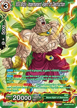 SS3 Broly, Impermanent Agent of Destruction 「BT24-075_PR」「EN」