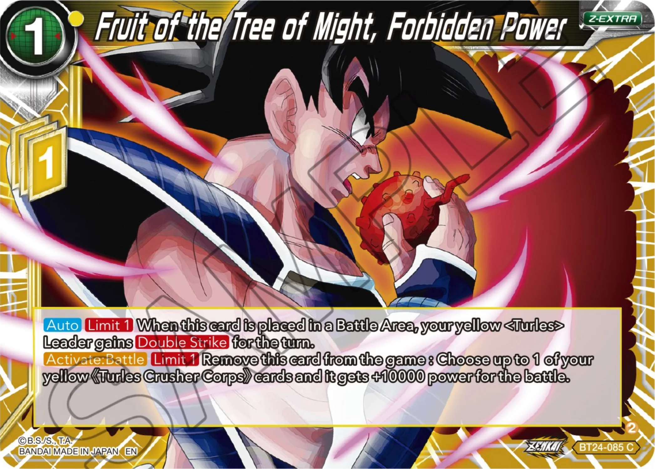 Fruit of the Tree of Might, Forbidden Power 「BT24-085」「EN」