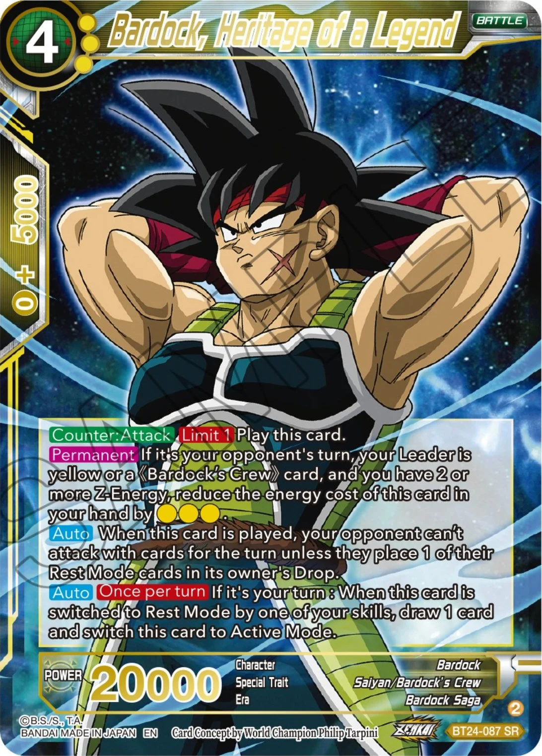 Bardock, Heritage of a Legend 「BT24-087」「EN」