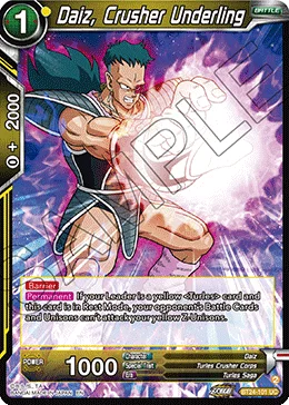 Daiz, Crusher Underling 「BT24-101」「EN」