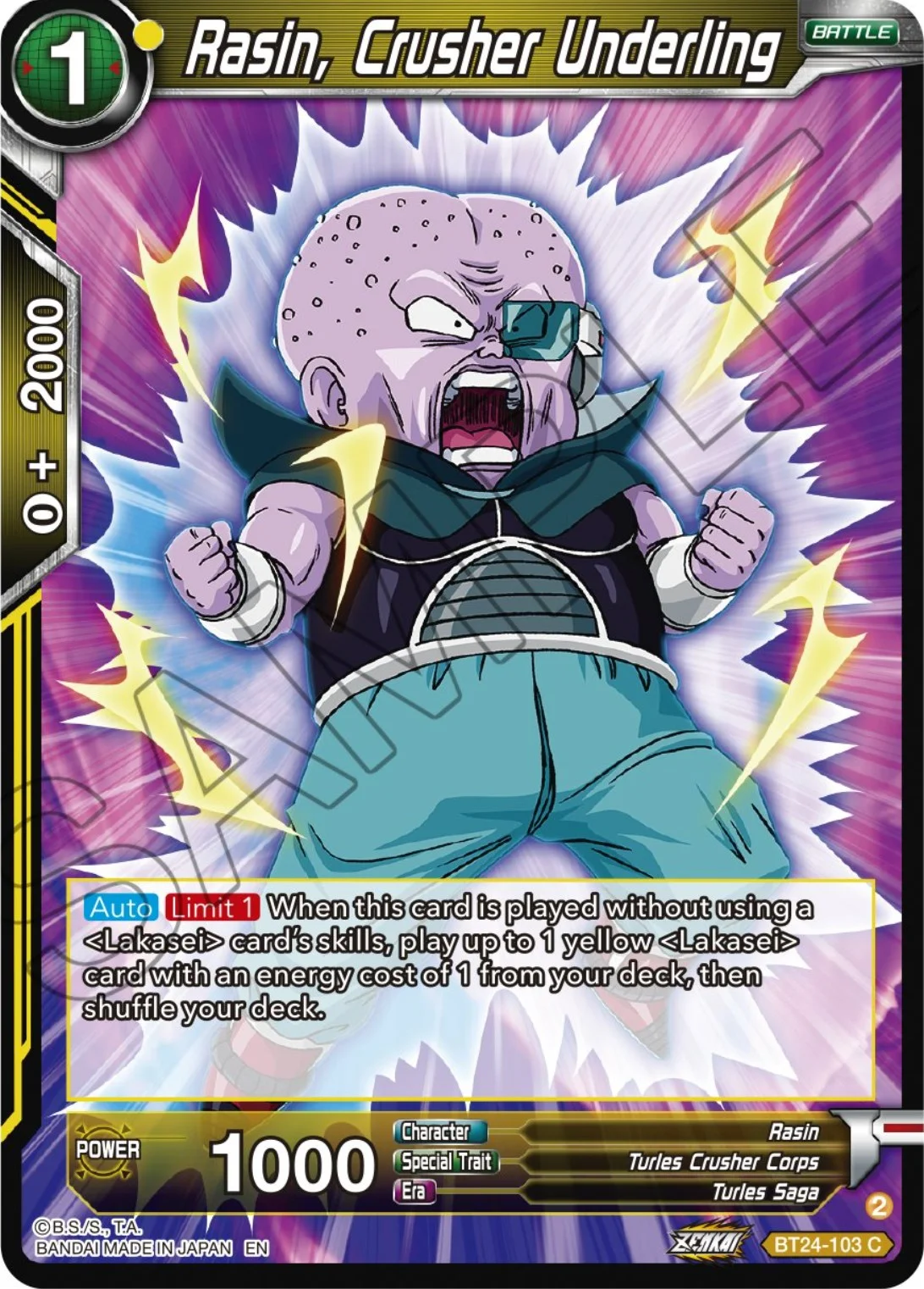 Rasin, Crusher Underling 「BT24-103」「EN」