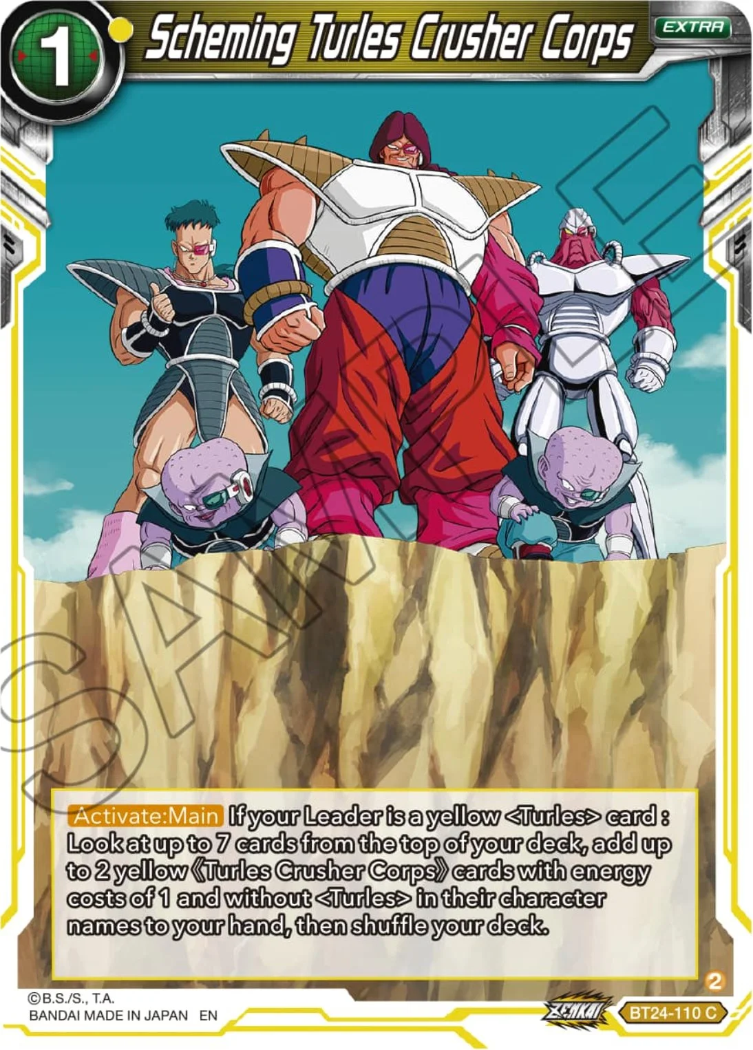 Scheming Turles Crusher Corps 「BT24-110」「EN」