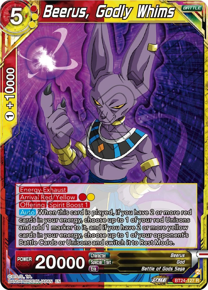 Beerus, Godly Whims 「BT24-127」「EN」